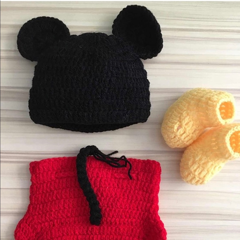 Mickey and lion baby crochet